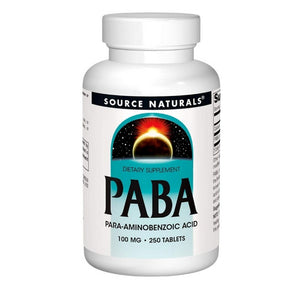 Source Naturals, PABA, 100 mg, 250 Tabs