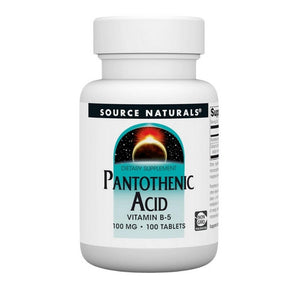 Source Naturals, Pantothenic Acid, 100 mg, 100 Tabs