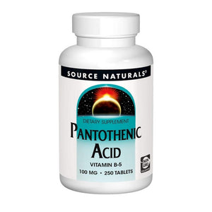 Source Naturals, Pantothenic Acid, 100 mg, 250 Tabs