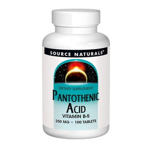 Source Naturals, Pantothenic Acid, 250 mg, 100 Tabs