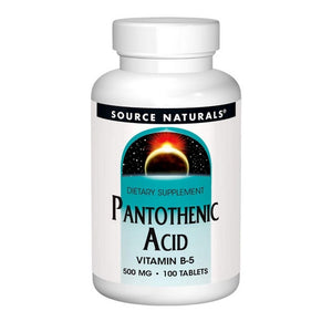 Source Naturals, Pantothenic Acid, 500 mg, 100 Tabs
