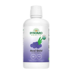 Dynamic Health Laboratories, Acai Gold 100% Pure Organic Juice, 32 Oz