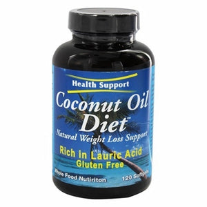 Health Support, Coconut Oil Diet Natural Weight Loss, 120 Softgels