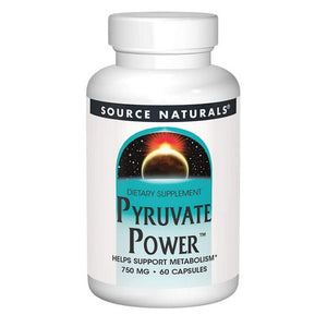 Source Naturals, Pyruvate Power, 750 MG, 60 Caps