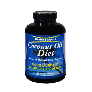 Health Support, Coconut Oil Diet, 180 Cap