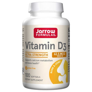 Jarrow Formulas, Vitamin D3, 2500 IU, 100 Softgels