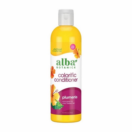 Alba Botanica, Hair Conditioner Colorific Plumeria, 12 Oz