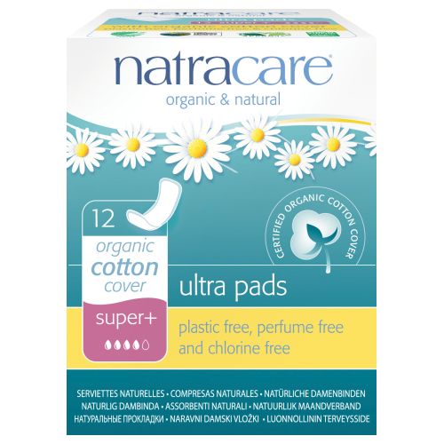 Natracare, Ultra Pads Super Plus, 12 Count