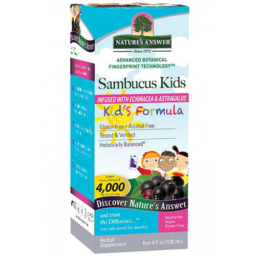 Nature's Answer, Kid's Sambucus Liquid, 4000 Mg, 4 Oz
