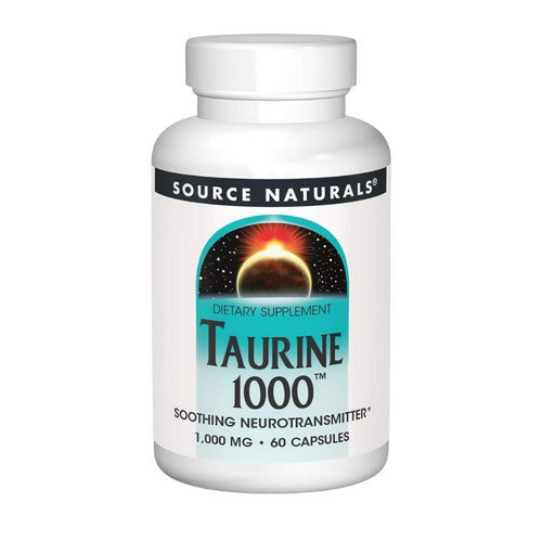 Source Naturals, Taurine, 1000 mg, 60 caps