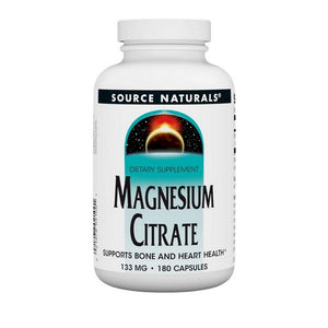 Source Naturals, Magnesium Citrate, 133mg, 180 caps