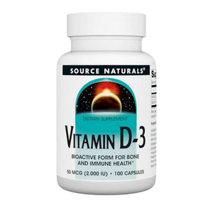 Source Naturals, Vitamin D 2000 IU, 100 caps