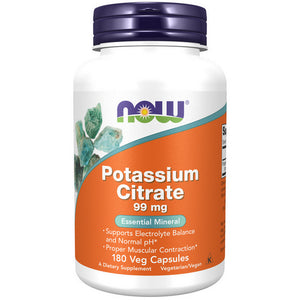 Now Foods, Potassium Citrate, 99 Mg, 180 Veg caps