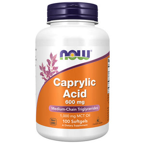 Now Foods, Caprylic Acid, 600 mg, 100 Softgels