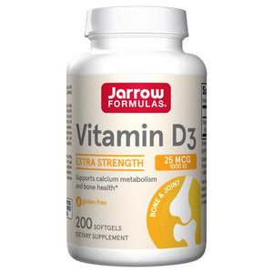 Jarrow Formulas, Vitamin D3, 1000 IU, 200 Softgels
