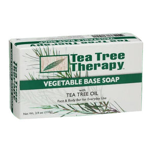 Tea Tree Therapy, Vegetable Base Soap Bar With Tea Tree Oil, 3.5 Oz