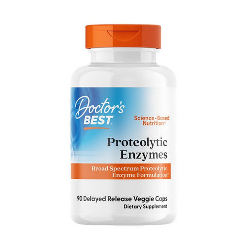Doctors Best, Proteolytic Enzymes, 90 Delayed Release Veggie Caps