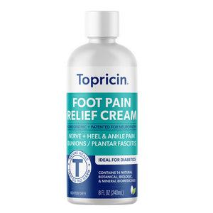 Topricin, Foot Pain Relief Cream, 8 Oz