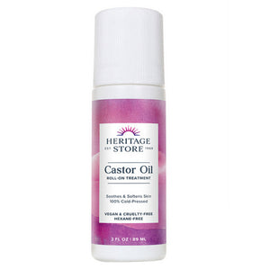 Heritage Store, Castor Oil Roll On Treatment, 3 OZ
