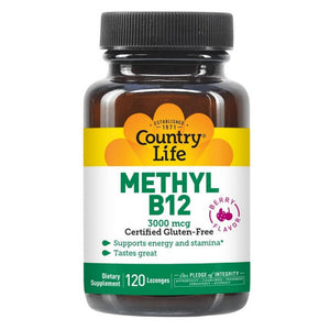 Country Life, Methyl B12 Berry, 3000 Mcg, 120 Lozenges