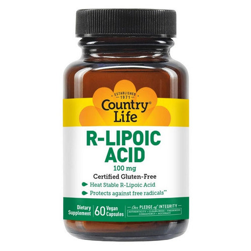 Country Life, R-Lipoic Acid, 60 Caps