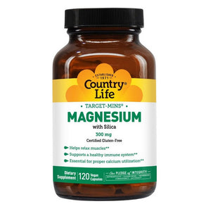 Country Life, Magnesium Target-Mins, 120 Caps