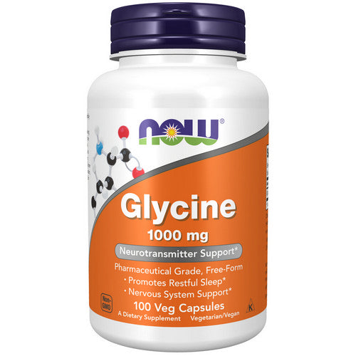 Now Foods, Glycine, 1000 Mg, 100 Veg Caps