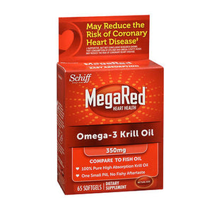 Schiff, MegaRed Omega-3 Krill Oil, 350 Mg, 60 Softgels
