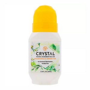 Crystal, Mineral-Enriched Deodorant Roll-On Chamomile And Green Tea, 2.25 Oz