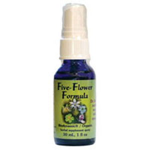 Flower Essence Services, Five Flower Formula Herbal Supplement Dropper, 0.25 oz
