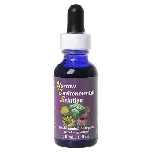 Flower Essence Services, Yarrow Environmental Solution Dropper, 1 Oz