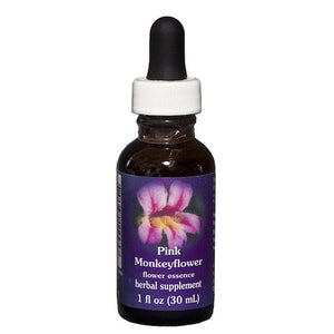 Flower Essence Services, Pink Monkeyflower Dropper, 1 oz