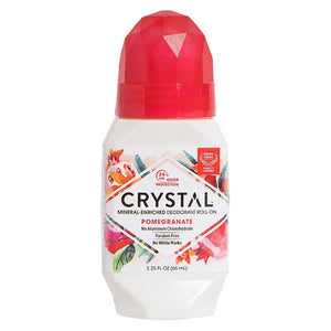 Crystal, Mineral Deodorant Roll-On Pomegranate, 2.25 Oz