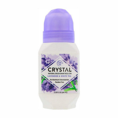 Crystal, Mineral-Enriched Deodorant Roll-On Lavender And White Tea, 2.25 Oz