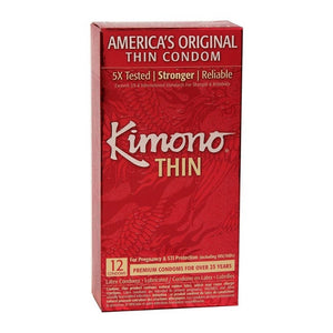 Mayer Laboratories, Kimono Thin Condoms, 12 CT