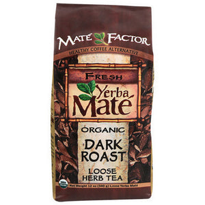 The Mate Factor, Organic Yerba Mate Dark Roast Loose Tea, 12 Oz