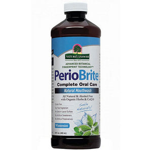 Nature's Answer, PerioBrite Mouthwash With Xylitol Wintermint, 16 Oz