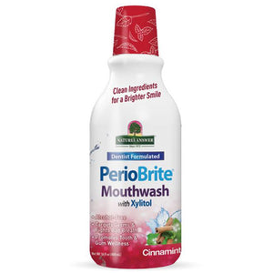 Nature's Answer, PerioBrite Mouthwash With Xylitol Cinnamint, 16 Oz