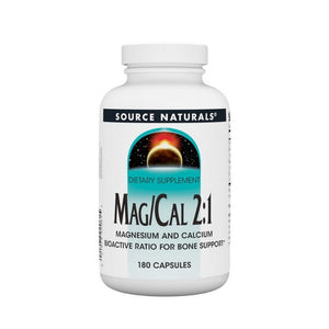 Source Naturals, Magnesium and Calcium 2:1, 370 mg, 180 Caps