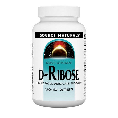 Source Naturals, D-Ribose, 1000 mg, 90 Tabs