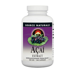 Source Naturals, Acai Extract, 500mg, 240 Caps