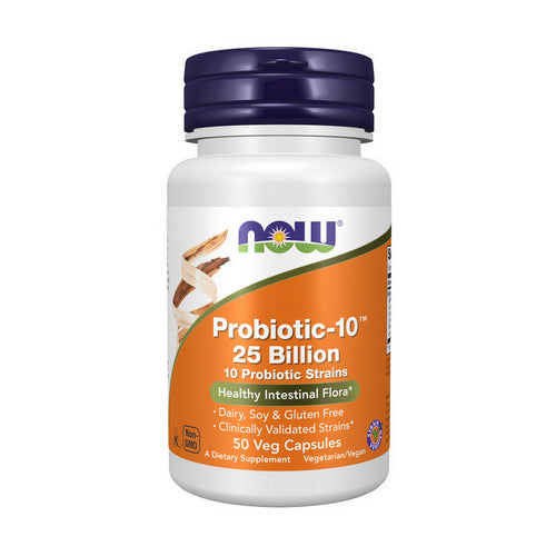 Now Foods, Probiotic-10, 25 Billion 50 Vcaps