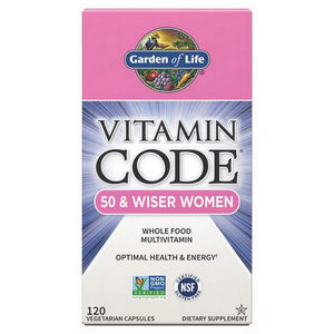 Garden of Life, Vitamin Code 50 And Wiser Women'S Multi, 120 Caps