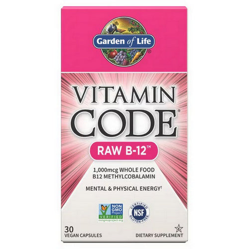 Garden of Life, Vitamin Code Raw B-12, 1000 Mcg, 30 Caps