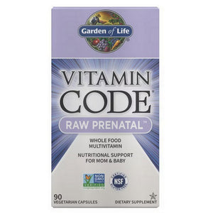 Garden of Life, Vitamin Code, Raw Prenatal 90 Caps