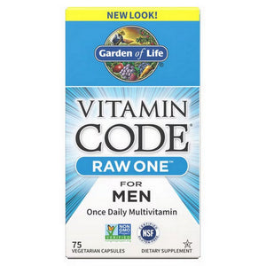 Garden of Life, Vitamin Code, Raw One for Men 75 Caps