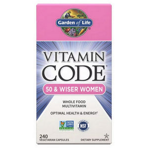 Garden of Life, Vitamin Code, 50 & Wiser Women's Formula 240 Caps