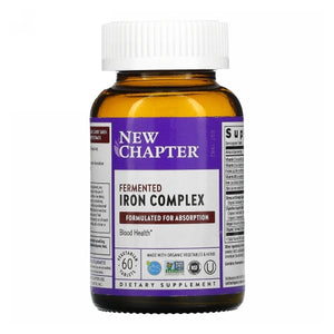 New Chapter, Fermented Iron Complex, 60 Vegetarian Tabs