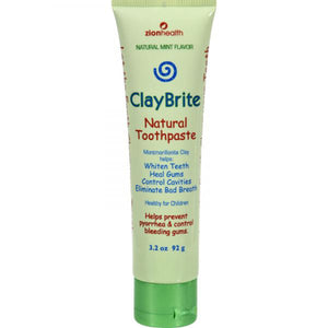 Zion Health, ClayBrite Natural Toothpaste, 3.2 oz