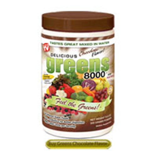 Greens World Inc, Delicious Greens 8000 Chocolate Flavor, 10.6 Oz